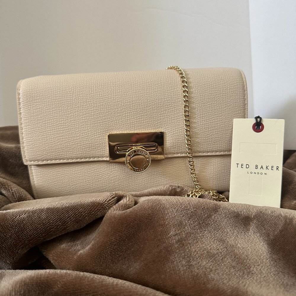 TED BAKER LONDON Parisa Crossbody/Clutch Bag; Color: Beige